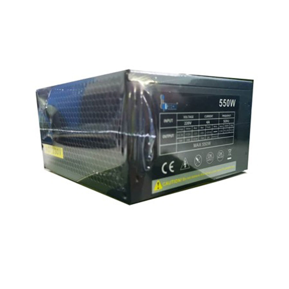 Power Supply 550W 20+4Pin (1) SATA (3) HDD 4Pin (2) 4Pin (1)